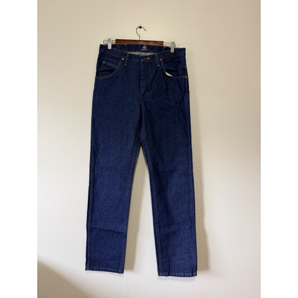 Wrangler 47MWZ Premium Performance Cowboy Cut Jeans Indigo Blue 33x34 Mens